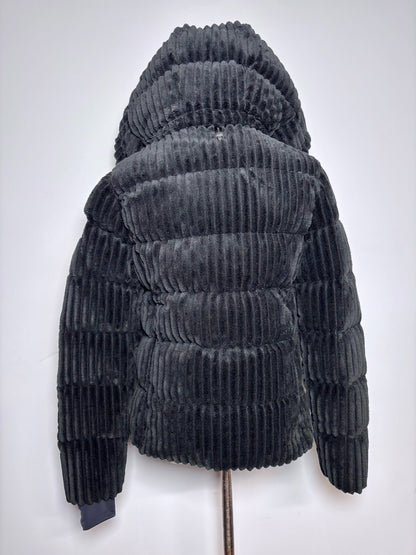 Women Size XS Rudsak Black Ribbed Coat