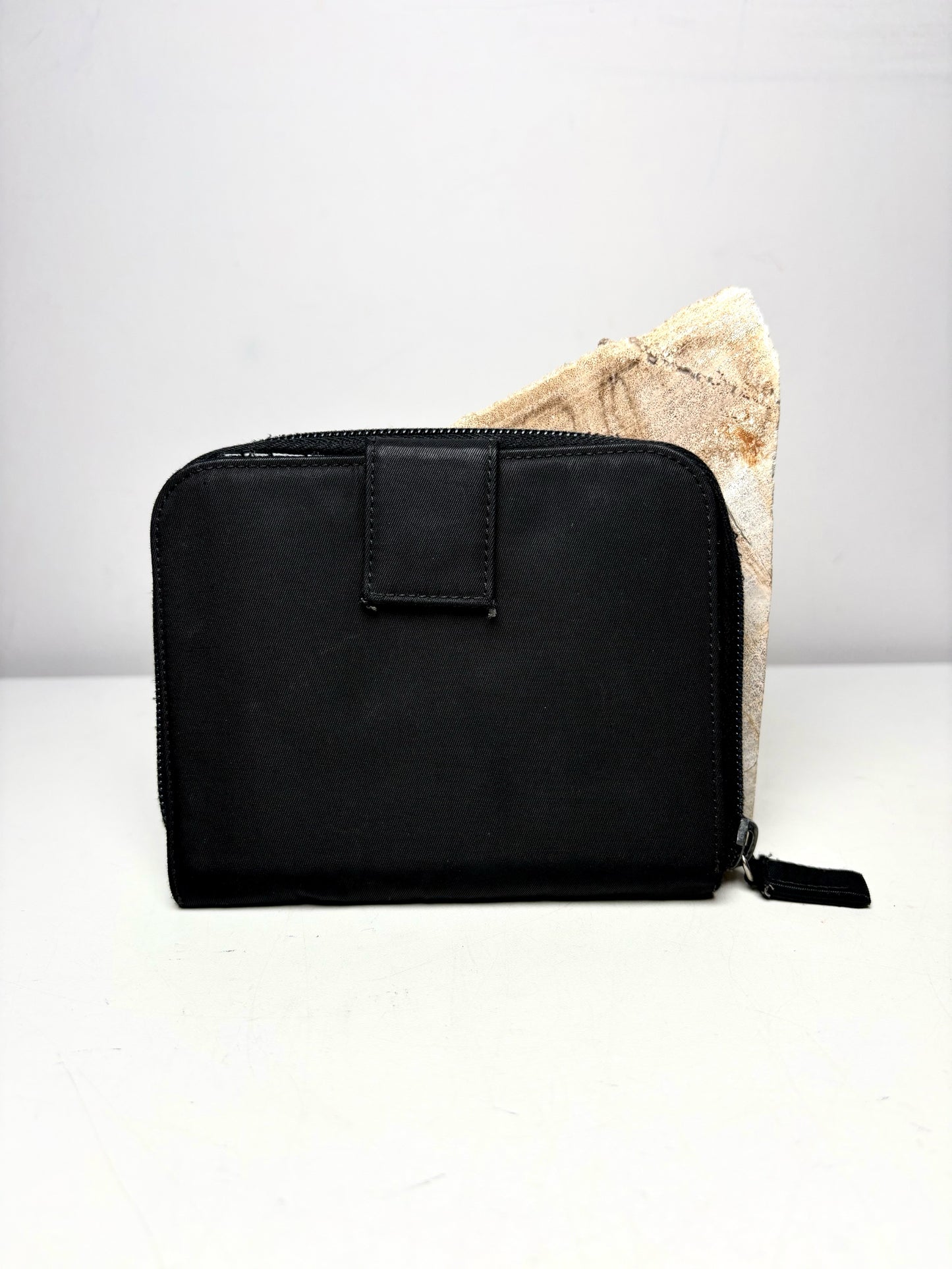 Prada Tessuto Nylon Vintage Pre-owned Black Wallet