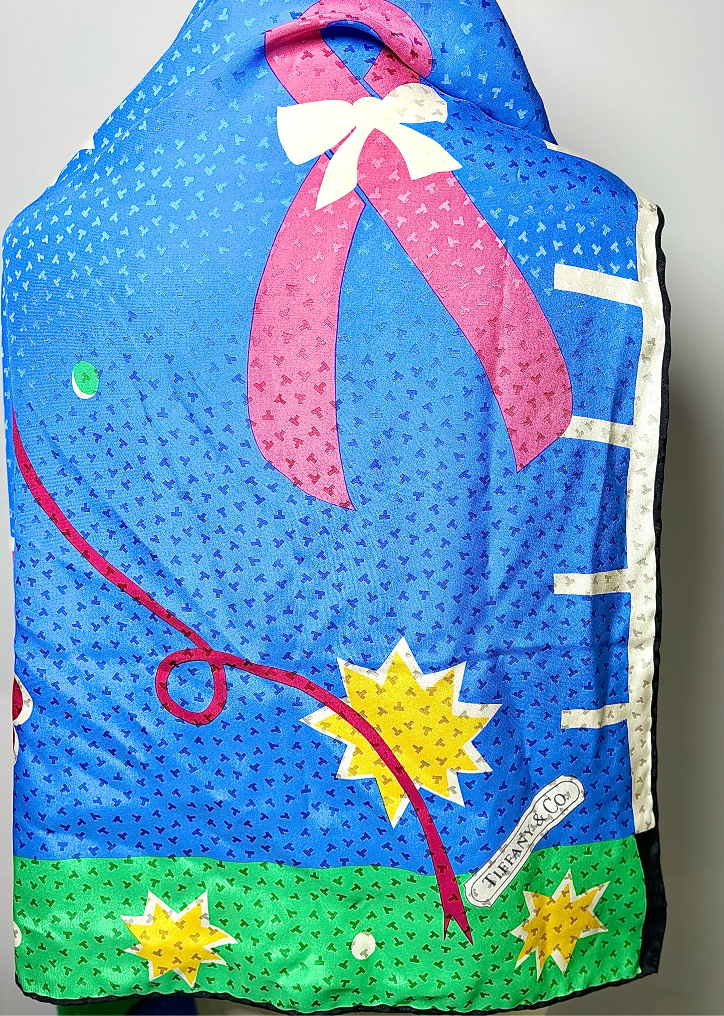 Tiffany & Co. Multi-Color Print Silk Scarf