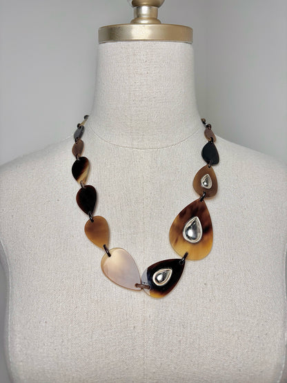 Horn Hermes Sterling Silver Pre-owned Necklace