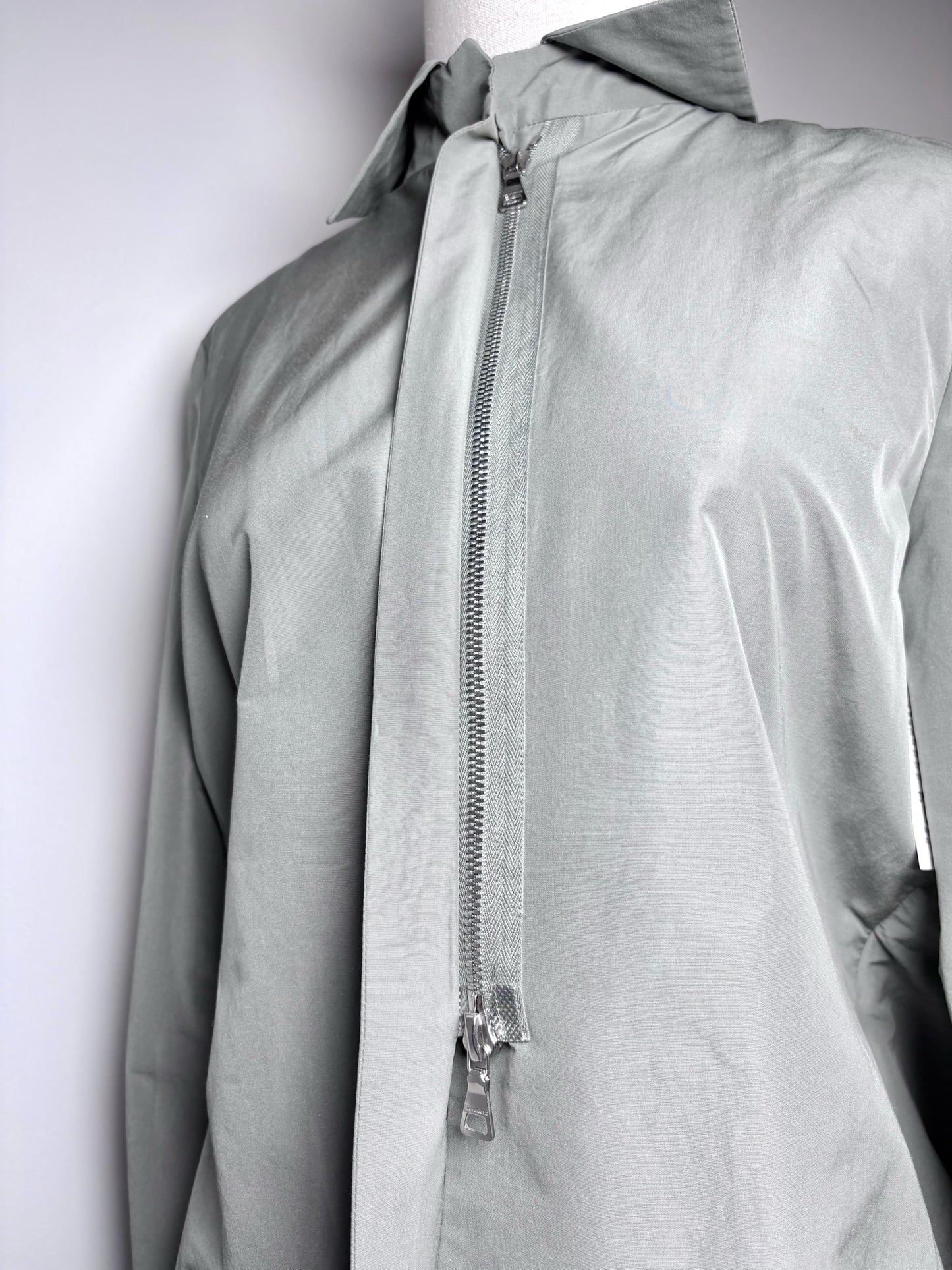 Women Size 36 (2) Jil Sander Olive Green Solid 100% Cotton Jacket