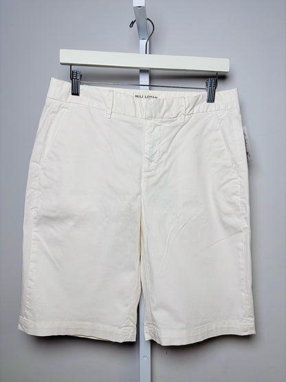 Women Size 4 Nili Lotan Cream Cotton Shorts
