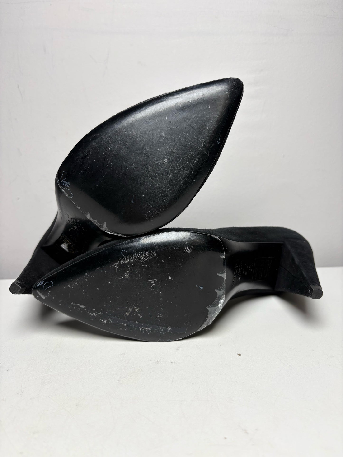 Women's Shoe Size 40 (US 9.5) Maje Black Suede Leather NWOT Pre-Owned Pointed Toe Heels