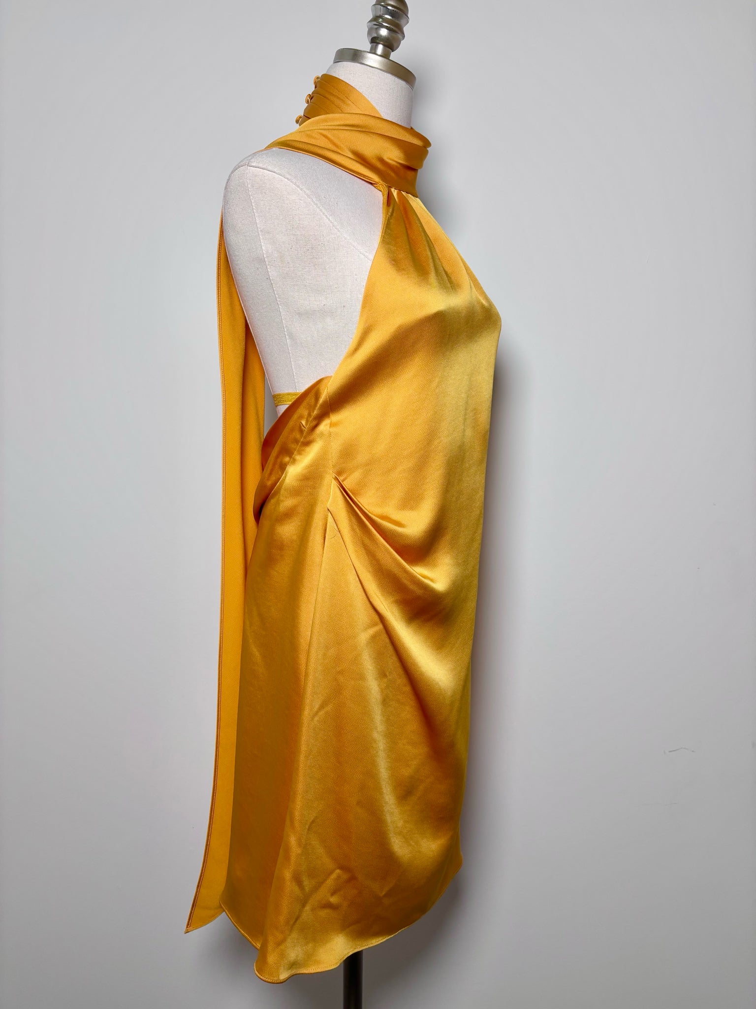 orange simkhai dress Simkhai Louella Midi Dress