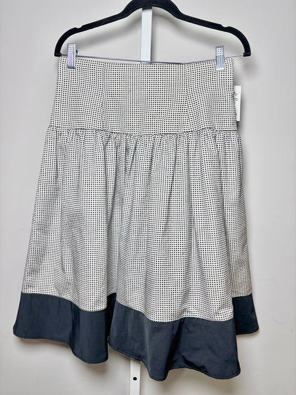 Women Size 40 (2/S) Paul Ka Black, White Micro Squares NWT Skirt
