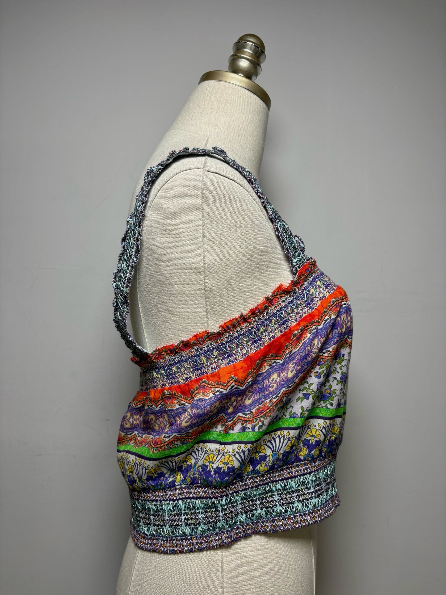 Women Size M Alice + Olivia Ritzy Multicolor Print NWT Pre-owned Top