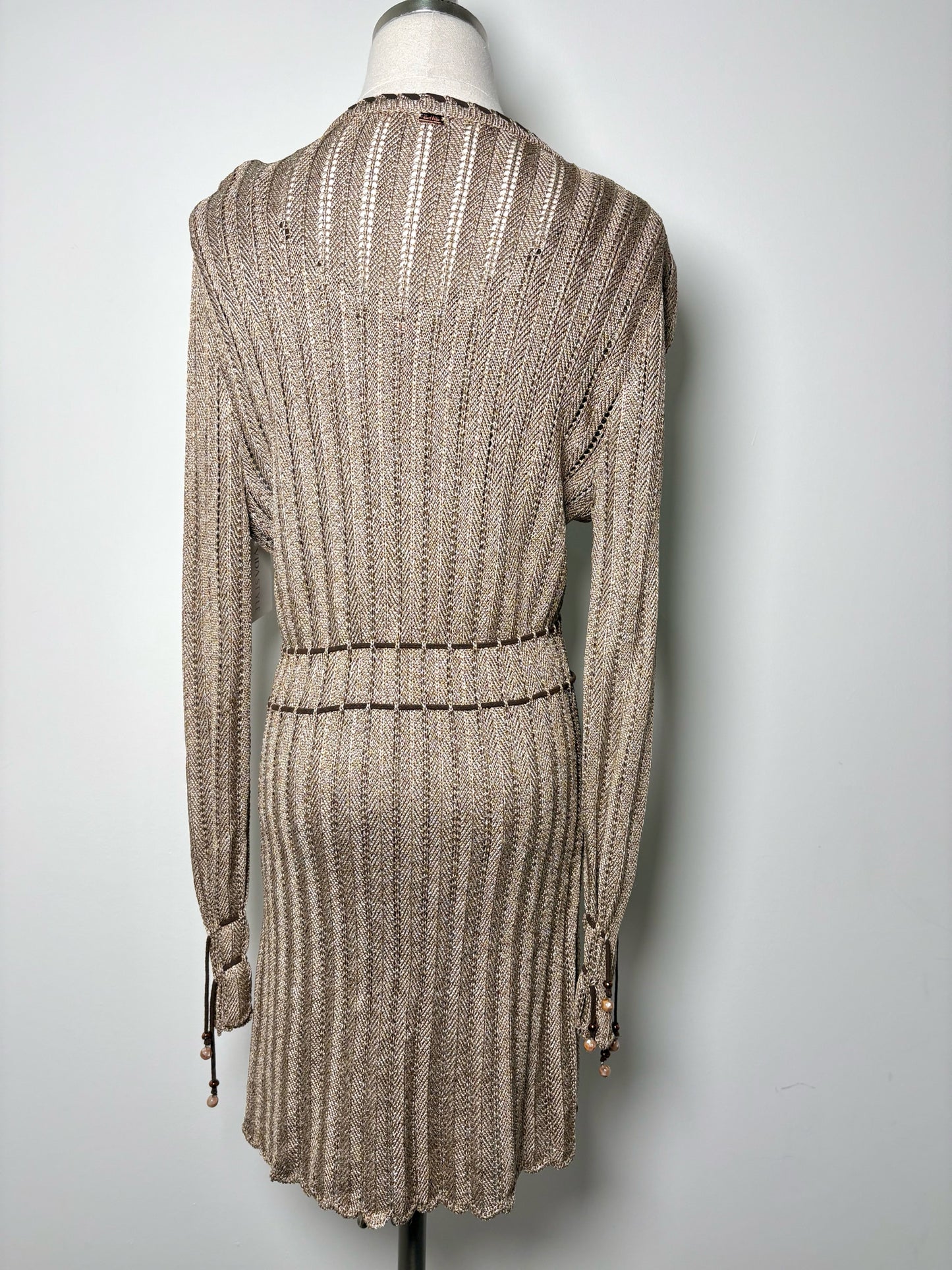 Women Size One Size St. John Beige Knitted Duster