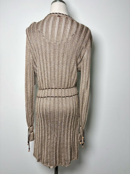 Women Size One Size St. John Beige Knitted Duster