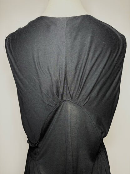 Women Size 8 (M) Miu Miu Black Solid Jersey Knit Pre-owned Dress