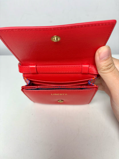 Women's Liberty London Card Case on Strap Red, Blue Pre-owned/NWT