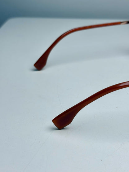 Fendi FF 0427/F/S Women's Pre-owned Brown Acetate Sunglasses