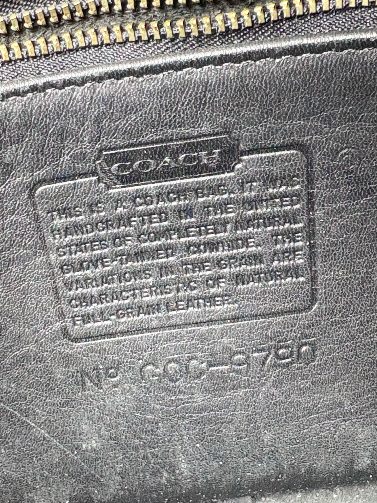 Coach Solid Vintage Leather Pre-owned Black Genuine Leather Small Purse