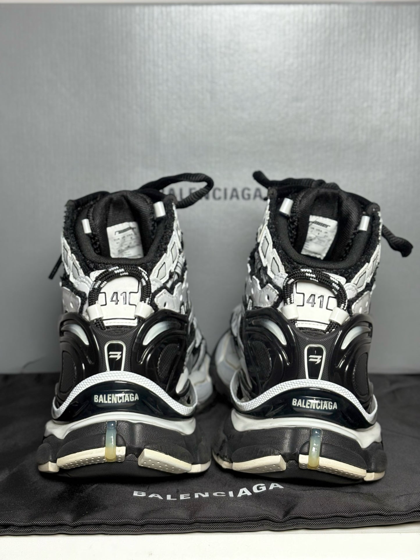 Balenciaga Black & White Abstract Men's Sneakers