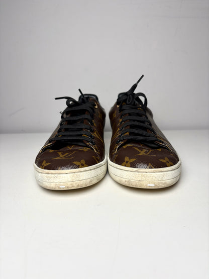 W Shoe Size 39 (8.5 - 9 US) Louis Vuitton Brown, Black Coated Canvas Sneakers