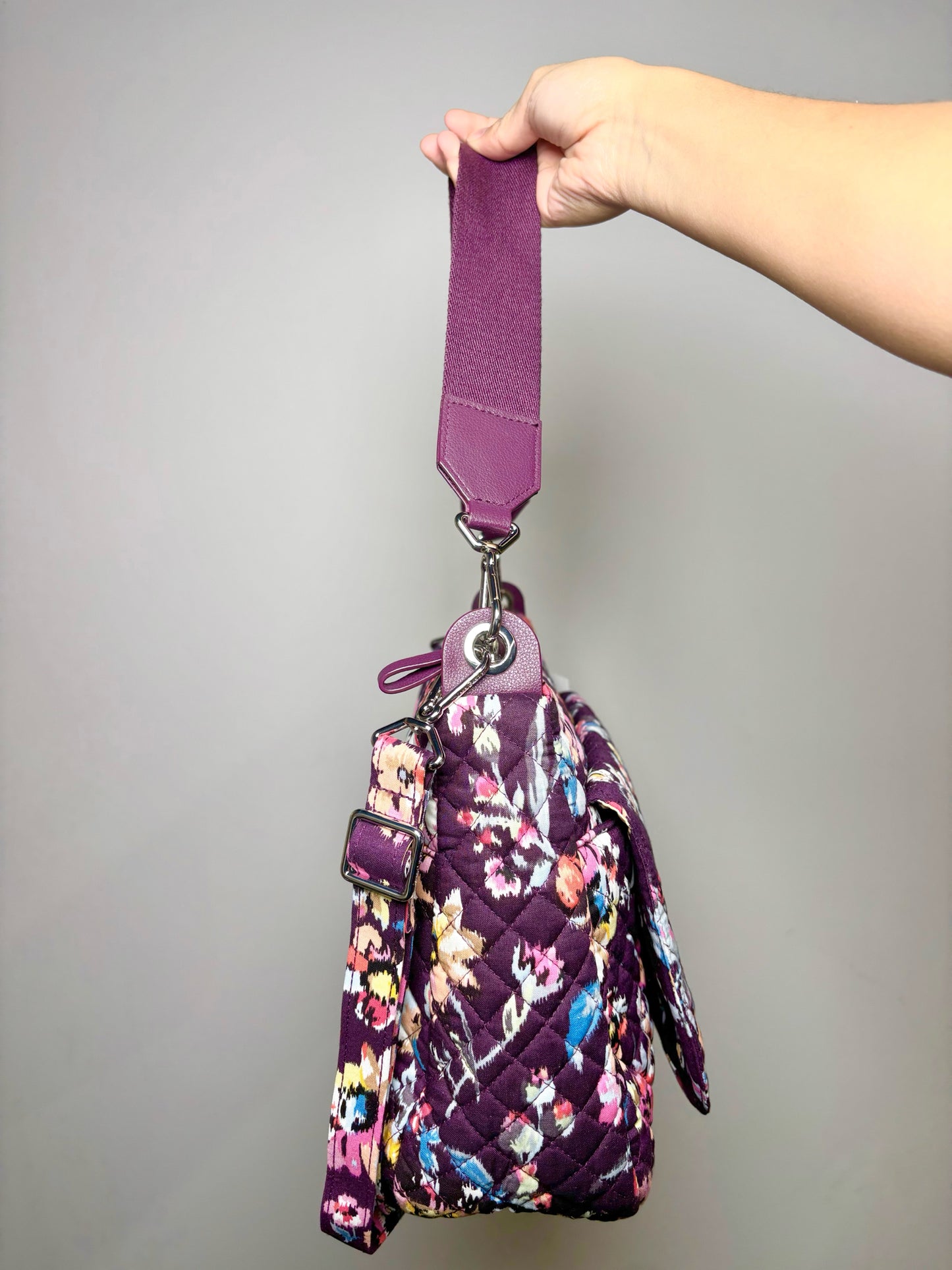 Plum Vera Bradley Floral Purse
