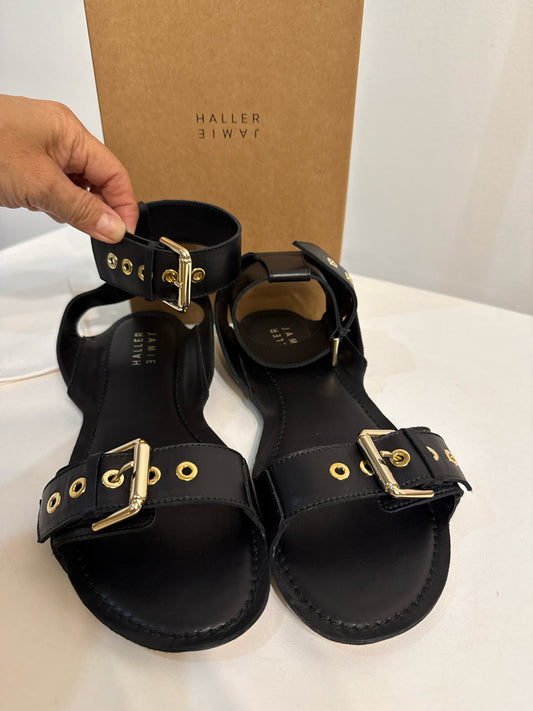 W Shoe Size 41 (10 US) Jamie Haller Black Leather Gladiator NWT Sandal