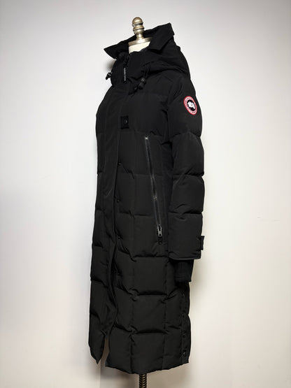 Women's Canada Goose Elmwood Extra Long Down Pre-Owned Parka Arctic Tech Box Quilt