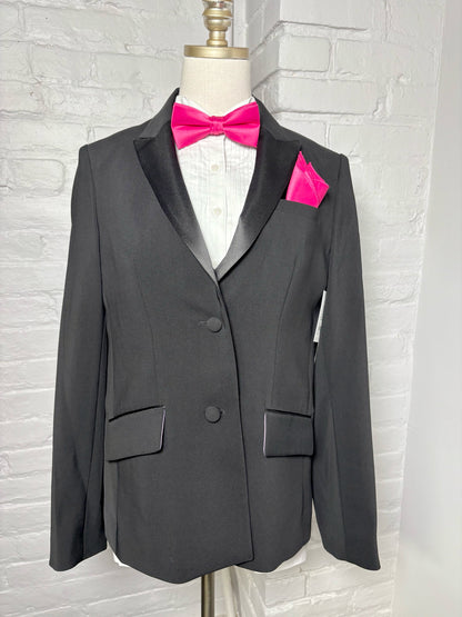 Women Size 14 LBT Little Black Tux Black  Tuxedo Jacket Set7