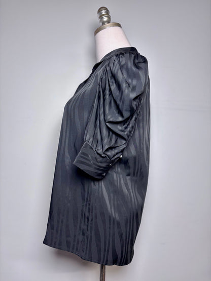 Women Size SP Frame Black Shiny Gillian Pre-owned, NWT Blouse