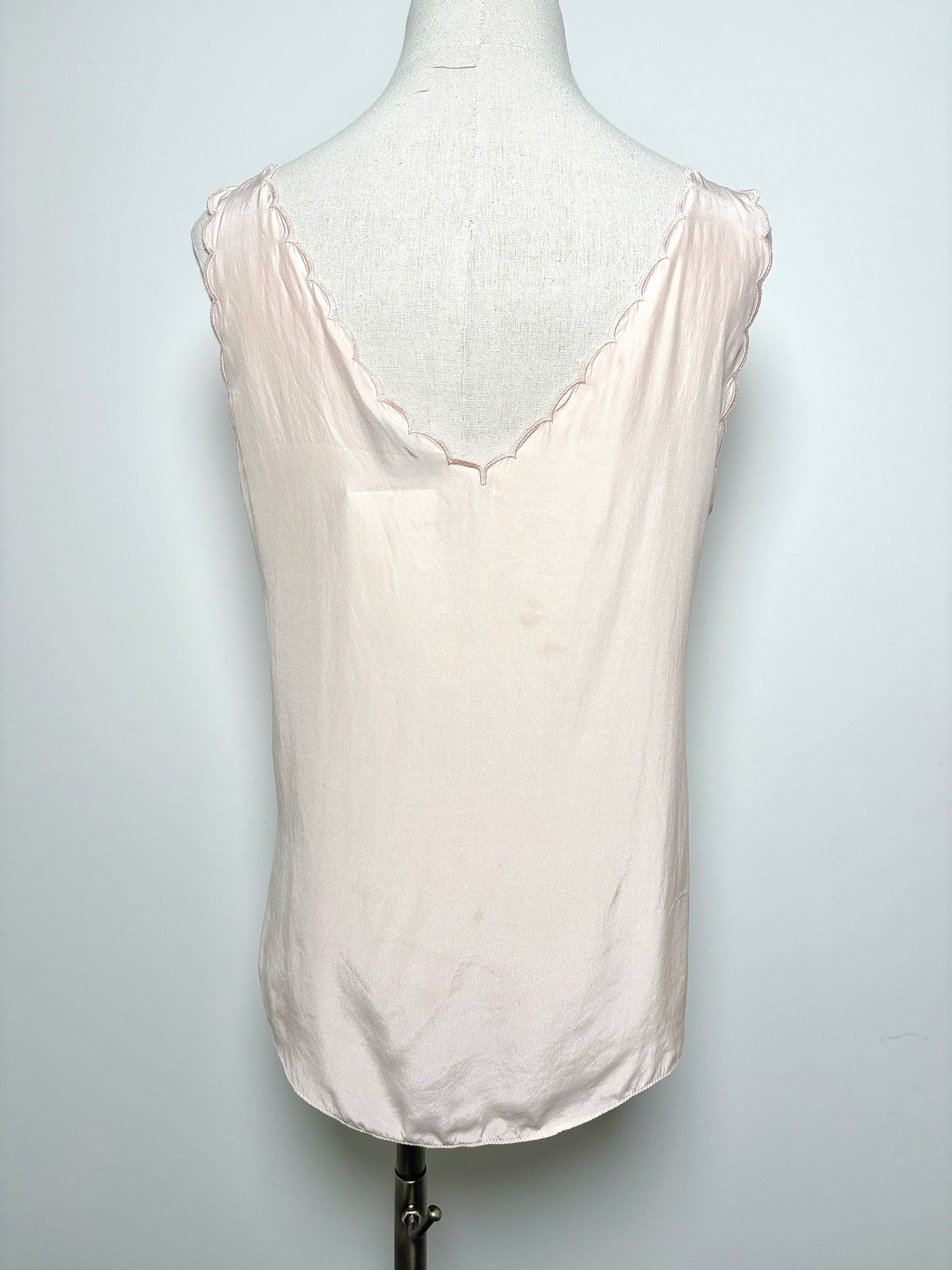 Women Size M Rebecca Taylor Pink Solid Silk Blouse