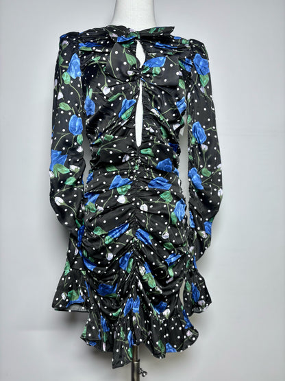 Women Size 36 (2) Rotate Birger Christensen Black, white, blue & green NWT Dress