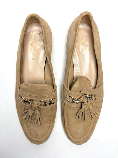 W Shoe Size 39.5 Clorinda Antinor The Filippai Beige Suede Pre-owned Sandals