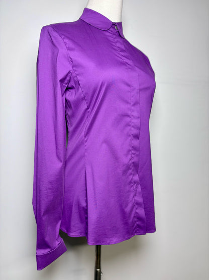 Women Size 36 (2) Jil Sander Purple Cotton Blend Pre-owned Shirt