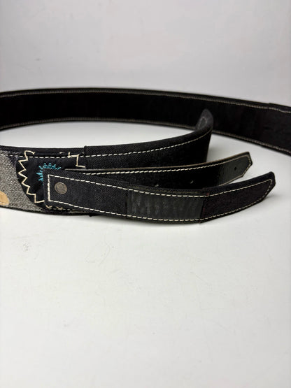 Women Dries Van Noten Leather, Cotton 80 (Small US) Embroidery Pre-owned Belt