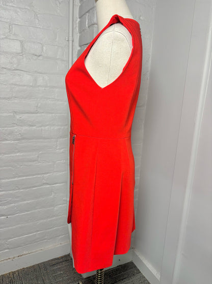 Women Size 6 Alice + Olivia Red Solid Acetate Dress