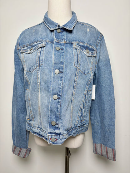 Women Size L GRLFRND Blue Denim Jacket