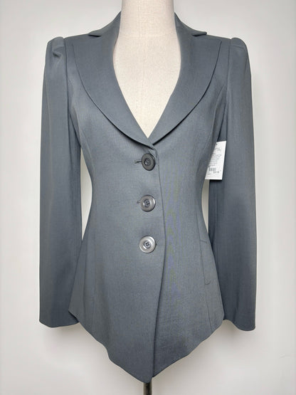 Women Size 40 Emporio Armani Green Solid Blazer
