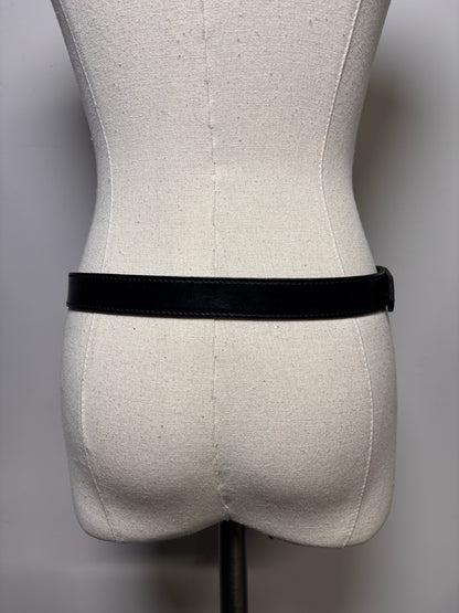 Women's Leather Burberry 26"-33" Black Pre-owned Belt