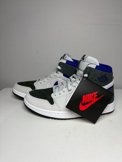 Women's Shoe Size 8.5 Nike Cobalt Blue & Charcoal Gray Suede NWT Pre-Owned High-Top Sneakers