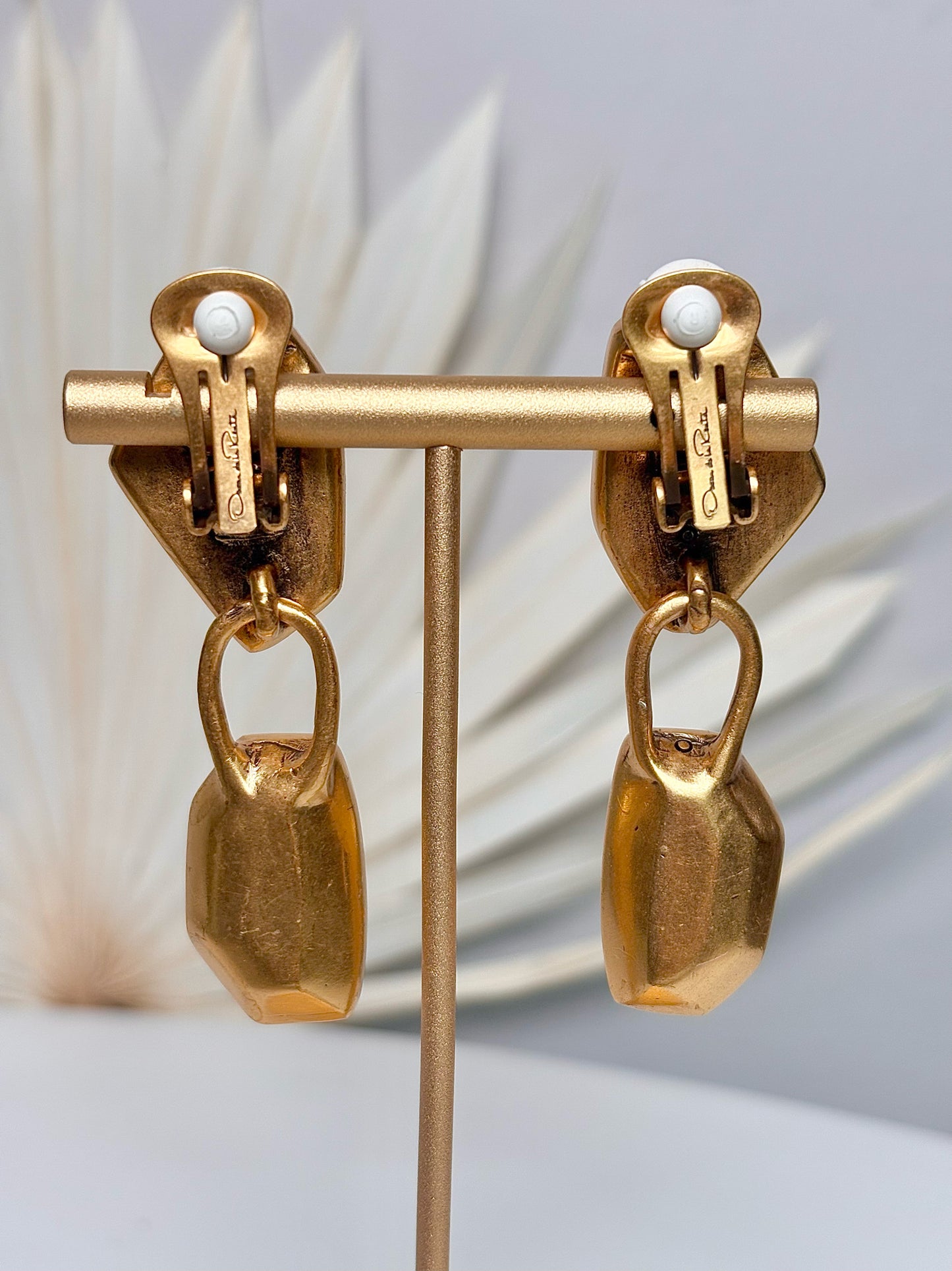 Oscar de la Renta Vintage Crystal Earrings
