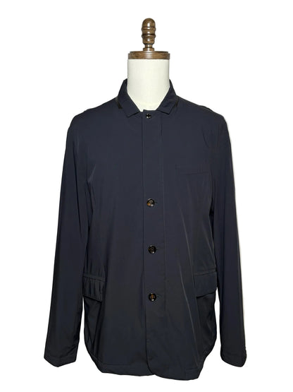 Dark blue button up jacket