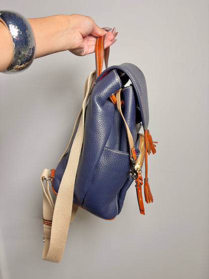 Leather Dooney & Bourke Blue Backpack