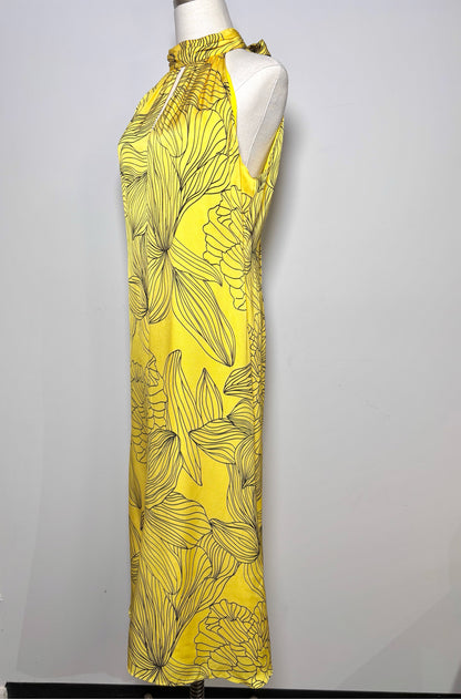 Women Size 8 Milly Yellow Floral Dress