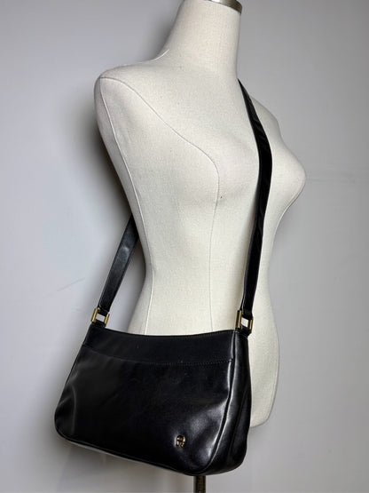 Women's Etienne Aigner Solid Vintage Leather Pre-owned Black Small Purse
