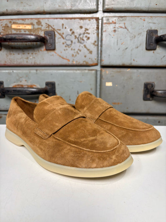 W Shoe Size 7.5 Vince Brown Suede Loafers