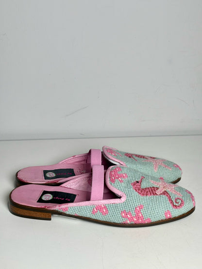 W Shoe Size M By Paige Pink Wool Pre-owned Slip-ons