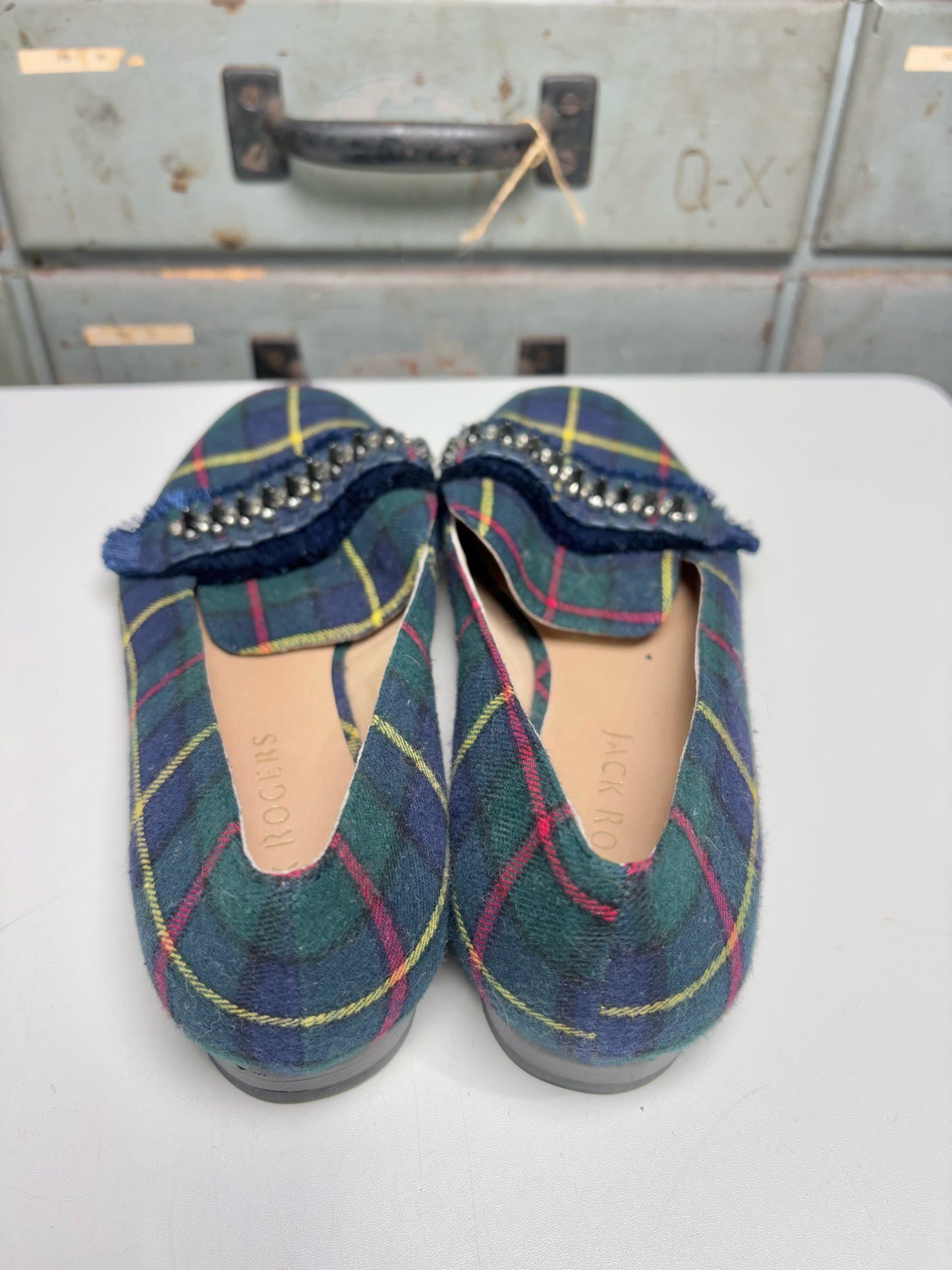 W Shoe Size 10.5 Jack Rogers Green Flats