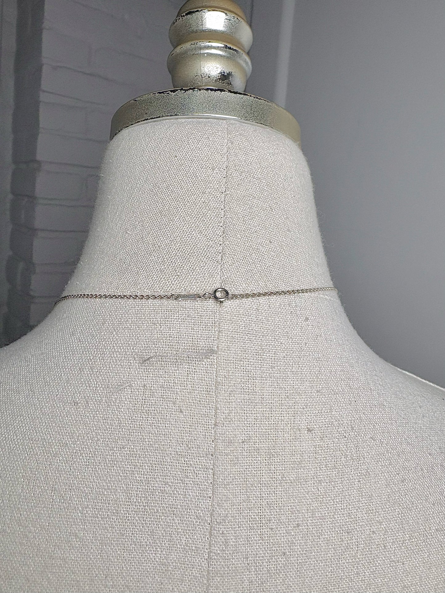 Tiffany & Co. Sterling Silver Pre-owned Open Heart Necklace