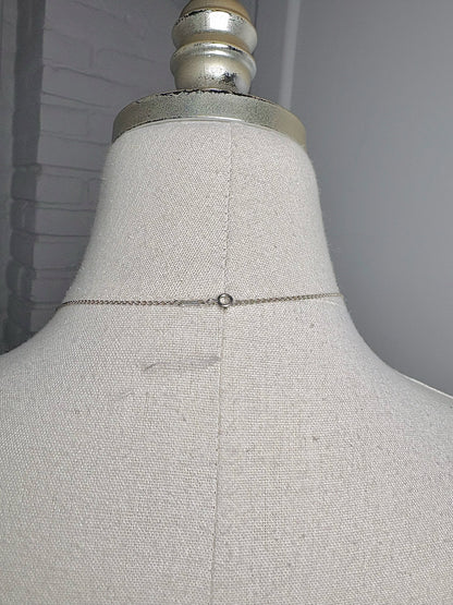 Tiffany & Co. Sterling Silver Pre-owned Open Heart Necklace