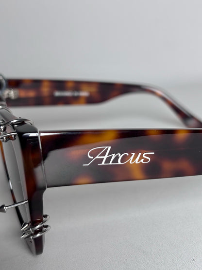 Arcus VEGA(UMBER)—ALPHA  Pre-owned, NWOT Brown/Black Acetate Sunglasses