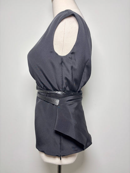 Women Size 40 (4, US) Kaufman Franco Black Solid Tank Top