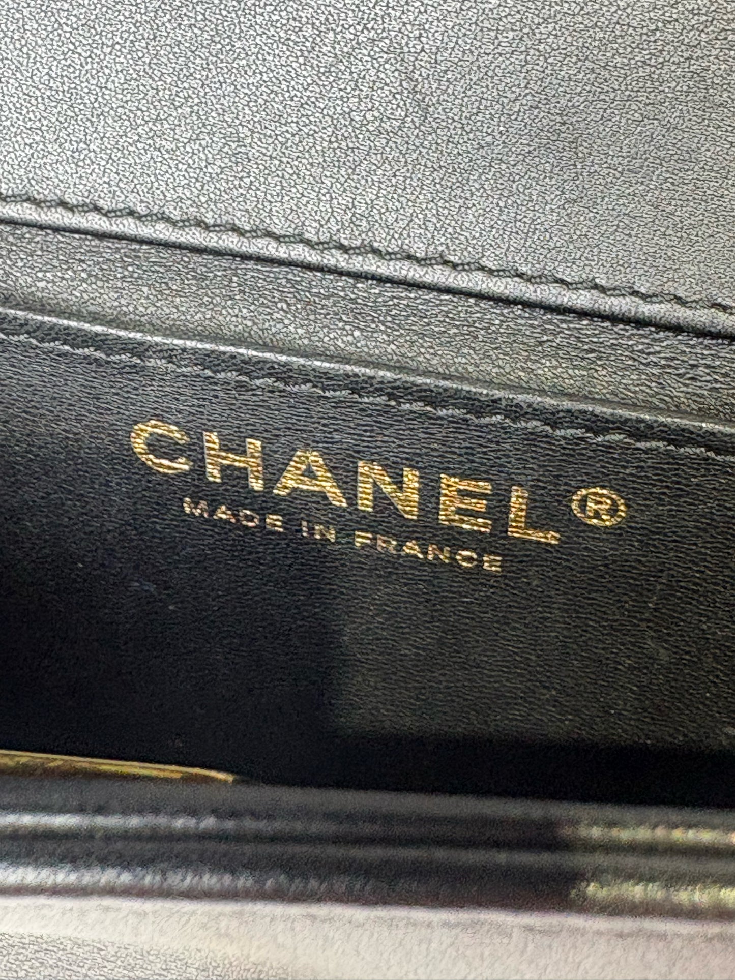 Chanel Small Boy Bag Quilted Calfskin, Ruthenium Black Pre-owned Purse