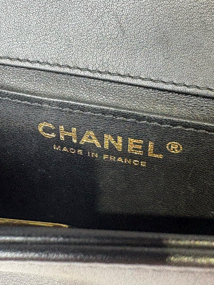 Chanel Small Boy Bag Quilted Calfskin, Ruthenium Black Pre-owned Purse