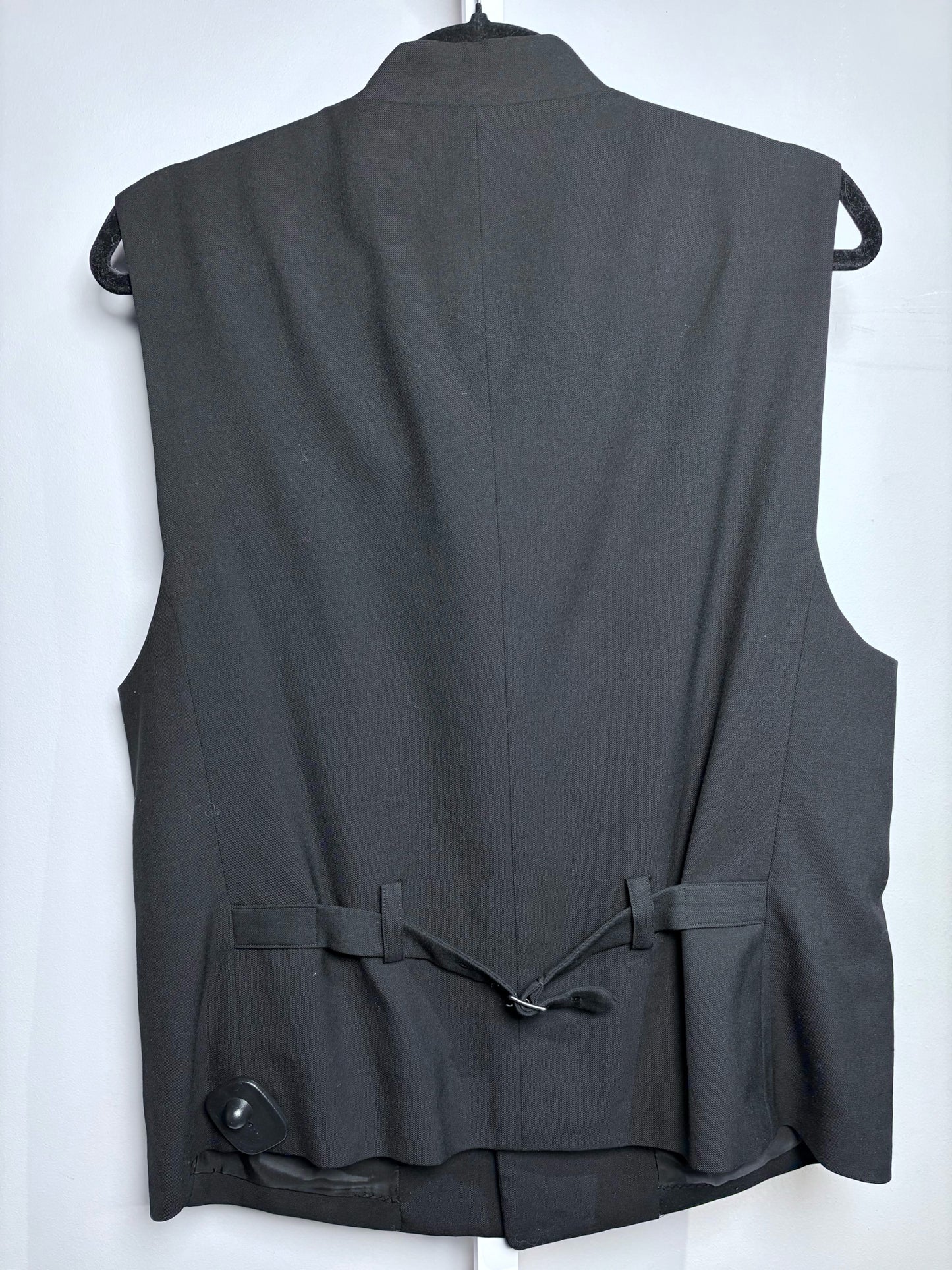 Issey Miyake Men Black 100% Wool Sz M Vest