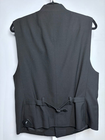 Issey Miyake Men Black 100% Wool Sz M Vest