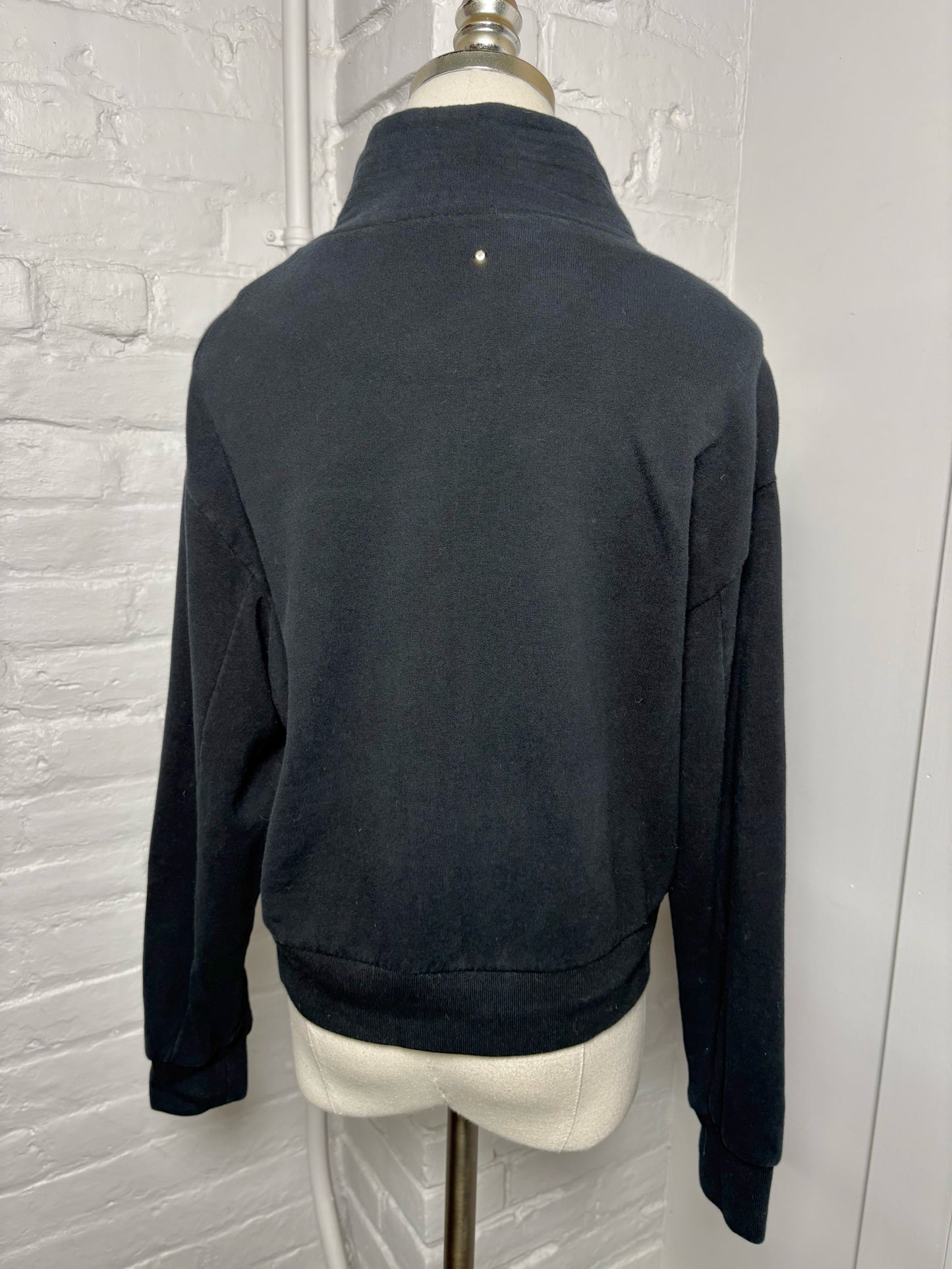 Women Size S Cuyana Black Solid Cotton Jacket